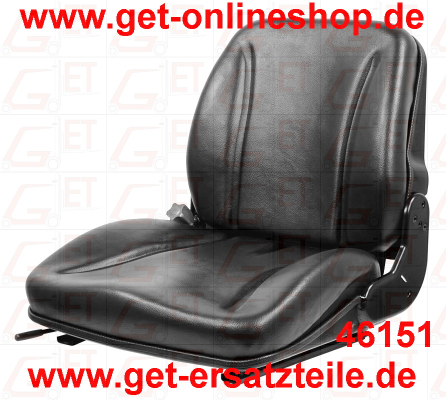 NEU Fahrersitz GET20 PVC mit Sitzschalter NEU für Gabelstapler,  Baumaschinen, Traktoren