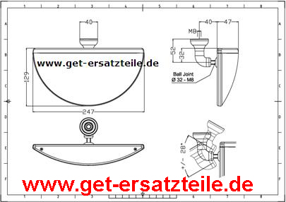 Spiegel, Zubehör, Sicherheit, Panoramaspiegel, Gabelstapler, Linde, Baumaschinen, Lansing